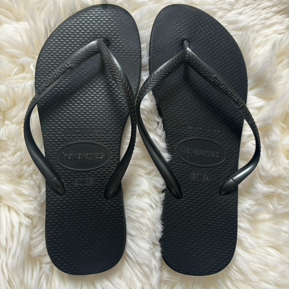 Black Havaianas Flip Flops